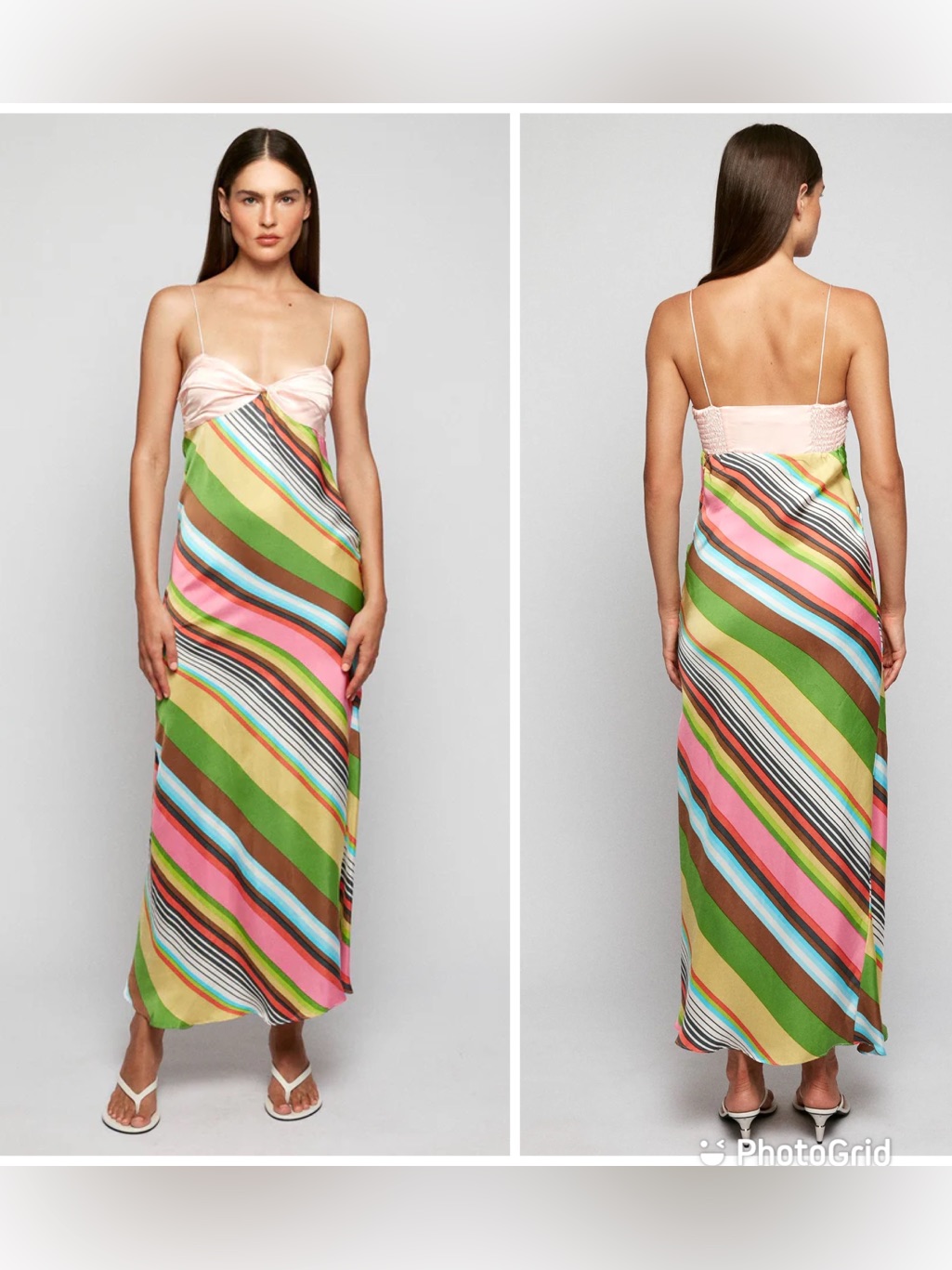 S/W/F Boutique Ruched Bra Slip In Multi